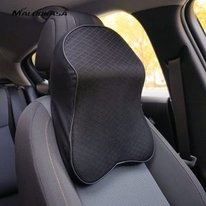 Car Neck Pillow 3D Memory Foam Head Rest Adjustable Auto Headrest Pillow Travel Neck Cushion Support Holder Seat Pillow