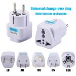 1pcs Universal EU Plug Adapter AU UK US To EU Euro AC Travel Adapter Electrical Plug Converter Power Socket