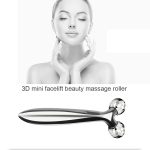 3D Roller Massager 360 Rotate Silver Thin Face Full Body Shape Massager Lifting Wrinkle Remover Facial Massage Relaxation Tool