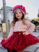 Jupe tutu à peluche pour petites filles, mini jupe princesse en tulle, pour fête, danse, pour enfants