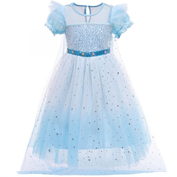 Robe de princesse des neiges pour les filles,vêtements de taille 4 à 10 ans, robes pour enfants, costume d'Halloween ou s'habiller pour le carnaval,