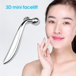 3D Roller Massager 360 Rotate Silver Thin Face Full Body Shape Massager Lifting Wrinkle Remover Facial Massage Relaxation Tool