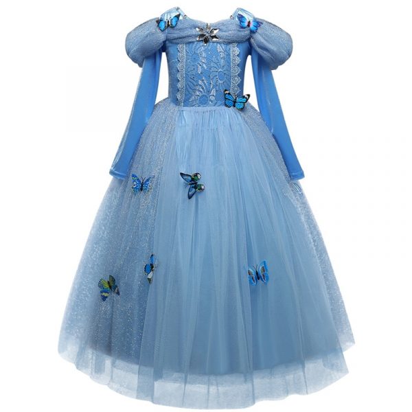 Robe de princesse pour filles, Costume de fête Cosplay pour enfants, Halloween
