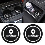 1 / 2pcs Car Coaster Decoration Accessories Water Cup Slot Case For Renault Megane 2 3 Duster Logan Clio Laguna Auto Car Styling