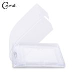 Coswall-boîte transparente étanche et anti-poussière Type 86 pour prise murale taille 86x86mm avec Installation interne