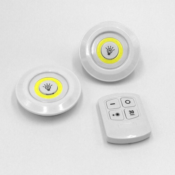 New 5W LED Wardrobe Light Adjustable Remote Control Push Button Showcase Lamp For Stairs Kitchen Bathroom Wardrobe Night Light