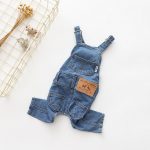 2020 New Denim Pet Dog Overalls Spring Summer Puppy Vest Cowboy Dog Clothes Puppy Teddy Denim Costume Jacket