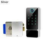 RAYKUBE Fingerprint DoorLock Waterproof Outdoor Gate Bluetooth TT Lock Wifi Passcode IC Card Keyless Enter Electronic Lock W5