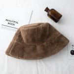 Chapeau seau en fausse fourrure pour femme et fille, solide, épais, doux et chaud, idéal pour la pêche ou les vacances en plein air
