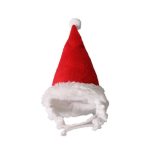 Small Animals Pet Santa Claus Hat Rabbit Hamster Guinea Pig Rats Festival Costume Christmas Cap with Band Pet Products C42