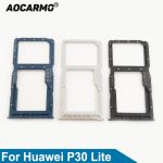 Aocarmo – support pour carte Nano Sim, pièce de rechange, pour Huawei P30 Lite SD MicroSD