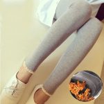 Leggings noirs pour femmes enceintes, pantalon en velours doux et chaud, vêtements en laine pour la grossesse, hiver