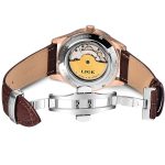 LIGE Men Watch Top Brand Mens Mechanical Watches Automatic Tourbillon Skeleton Watch Men Calendar Relogio Masculino dropship+Box