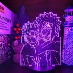Naruto – lampe 3D Anime Uzumaki Naruto Jiraiya, veilleuse, luminaire décoratif créatif, idéal pour une chambre à coucher