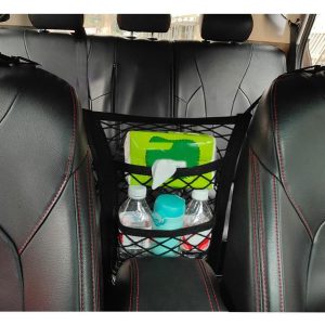 Strong Elastic Car Mesh Net Bag Between Car Organizer Seat Back Storage Bag Luggage Holder Pocket for Car Styling