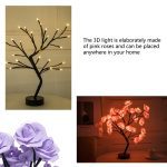 1Pc Rose Shape Night Light Beautiful Rose Shape USB Lamp for LED Light Parties Christmas Wedding Decor Versatile Decorative Lamp