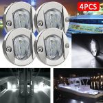 4Pc Round White 6LED