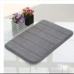 Tapis de bain de maison en molleton de corail, tapis de salle de bain à Absorption d'eau, antidérapant, mousse à mémoire de forme, absorbant, lavable, tapis de sol de toilette