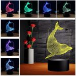 10Pcs/Lot 3D LED Lamp Base Acrylic Night Light Base LED USB Touch Remote Control Lighting Accessories Base Wholesale