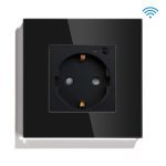 BSEED Wall Socket Wifi EU Standard 86*86mm Smart Power Sockets WIFI Socket White Black Golden Colors Google Alexa APP Control