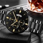 2020 Fashion Hot Style Trend Men's Stainless Steel Luxury Watch Calendar Quartz Watch Professional Casual Watch Men