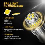 2x 1200LM Canbus P21W 1156 BA15S LED Bulb For Skoda Superb Octavia 2 FL 2010 2011 2012 2013 LED Daytime Running Light DRL Lamp