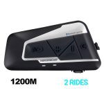 HEROBIKER Motorcycle Intercom Helmet Headset Helmet Waterproof Speaker Interphone Moto Headset Wireless Intercomunicador 1200M
