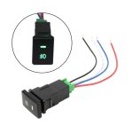 Yellow/Green Rear Fog light Push Switch 4 Wire Button For Toyota Camry Prius Corolla Foglight Switch DC12V