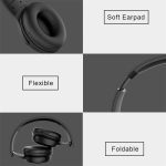 Casque filaire et sans fil H1 Pro, oreillettes de jeu, Bluetooth v5.0, stéréo, over-ear, stop-bruit, avec support micro et carte TF
