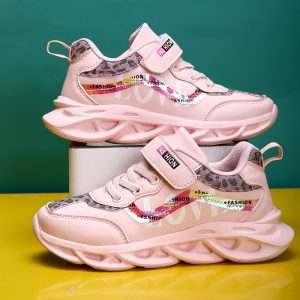 Chaussures de printemps en cuir Pu pour enfants, baskets de Sport pour bébés filles et garçons, souples de marque pour entraîneur, nouvelle collection