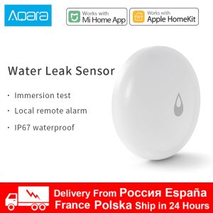 Xiaomi Aqara Water Immersing Sensor Flood Water Leak Detector For Home Remote Alarm Security Soaking Sensor Work With Gateway