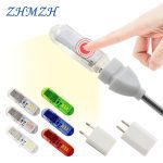 Touch Switch DC5V USB LED Mini Book Light 1.5W LED Desk Reading Lamp Red Blue Green White Portable Flexible USB LED Night Lights