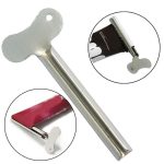 Presse à dentifrice en acier inoxydable, 2 pièces, accessoires de salle de bain, nettoyant pour le visage, Tube à rouler, distributeur