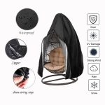 Waterproof Patio Chair Cover Egg Swing Chair Dust Cover Protector With Zipper Protective Case Outdoor Hanging Egg Chair Cover