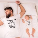 Hauts pour père et fils, t-shirts Best Friends, look de famille s'adapte parfaitement à la taille, vêtements assortis