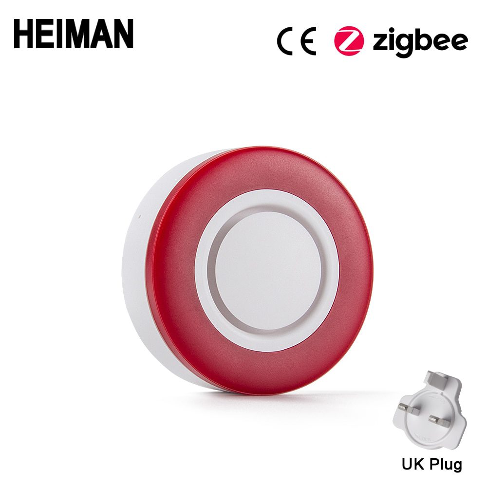 HEIMAN Zigbee 3.0 smart Strobe flash Siren Horn alarm Sound with 95DB big sounds to threaten thief HA1.2