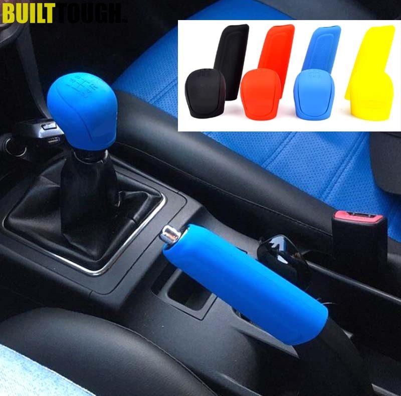 2Pcs-Universal-Manual-Gear-Shift-Collars-Car-Silicone-Gear-Head-Shift-Knob-Cover-Handbrake-Grip-Car-Hand-Brake-Covers-Case 2Pcs Universal Manual Gear Shift Collars Car Silicone Gear Head Shift Knob Cover Handbrake Grip Car Hand Brake Covers Case