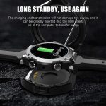 LIGE – montre connectée Bluetooth, musique, étanchéité IP68, moniteur de fréquence cardiaque, d'activité physique, pour Android et IOS, nouveau, 2021