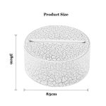 Acrylic 3D LED Lamp Base Table Night Light Base LED 7 Color-Adjust ABS USB Remote Control Lighting Accessories Bulk Wholesale