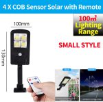 ultra Big 128 COB Solar Light PIR Motion Sensor Garden Wall outdoor Solar street lamp Waterproof Lamp Smart Remote Control Lamp