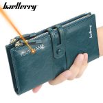 Portefeuille classique en cuir avec gravure de nom pour femme, grand porte-cartes tendance, féminin, portefeuilles de marque avec fermeture éclair, collection 2020