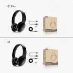 Casque filaire et sans fil H1 Pro, oreillettes de jeu, Bluetooth v5.0, stéréo, over-ear, stop-bruit, avec support micro et carte TF