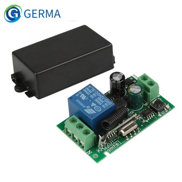 GERMA AC 250V 110V 220V 1CH 433Mhz Universal Wireless Remote Control Switch Relay Module Receiver For Garage Door Gate Motor