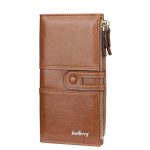 Portefeuille classique en cuir avec gravure de nom pour femme, grand porte-cartes tendance, féminin, portefeuilles de marque avec fermeture éclair, collection 2020