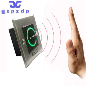 12V 24V Square Stainless Steel Metal Touchless Door Release Switch IR Contactless Infrared No Touch Exit Button