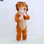 Bébé garçon et filles barboteuses animaux dessin animé enfants vêtements nouveau-né bébé combinaison chaude printemps automne hiver pour garçon snowsuit