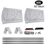 LEEPEE 2pcs/Set Auto Windows Curtain Aluminum Alloy Sun Visor Blinds Cover Car Curtain Side Window Sunshade Curtains