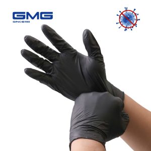 Nitrile Gloves Black 100pcs Food Grade Waterproof Allergy Free Disposable Work Safety Gloves Nitrile Gloves Mechanic Synthetic