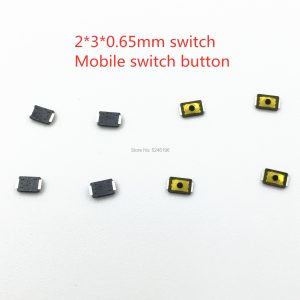 Micro interrupteur Tactile à 2 broches SMD, 5-2x3x0.65MM, 2x3x0.65MM, pour téléphone portable et appareil photo