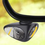 360 Degree Car Blind Spot Mirror Car Rearview Zone Mirror Rotatable 2 Side Wide Angle Exterior Rear View Mirror Safety Accessory